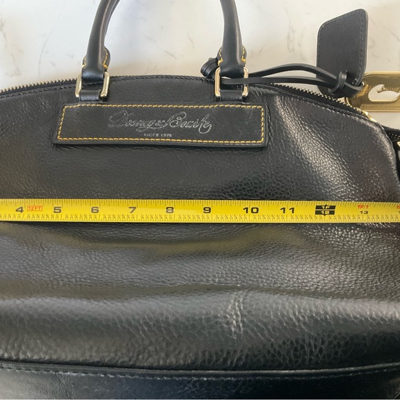 Dooney & Bourke Black Pebbled Leather Satchel - Picture 8 of 9